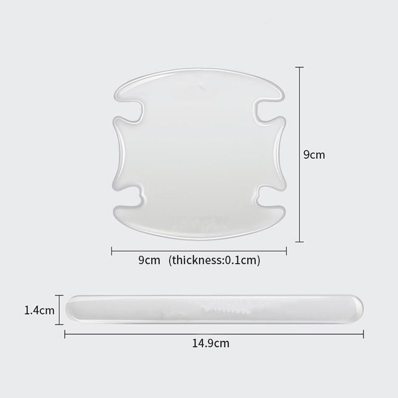 Car Door Bowl Handle Protector Stickers Transparent Anti-scratch Film For Mercedes Benz New B/C/E Class A Class C200L GLC CLA RW7