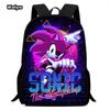 Sonic Schoolbag Large Capacity Multi-Function Spine Protection To Reduce The Burden Of Student Party Essential Comfortable Schoolbag