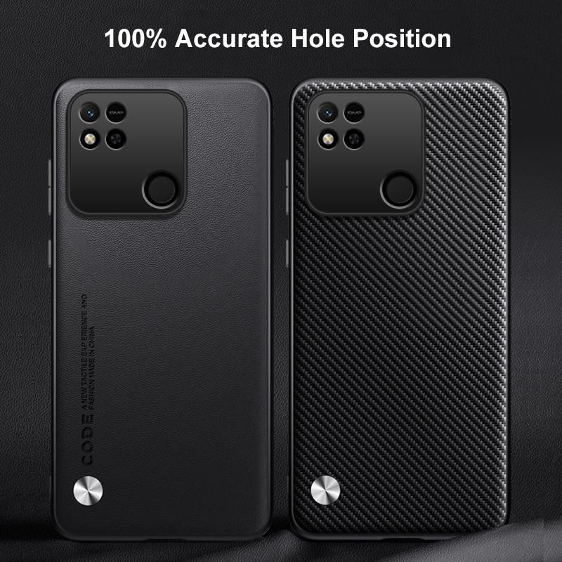 Luxury PU Leather Case For Xiaomi Redmi 10A Redmi10A Back Cover Silicone Full Protection Phone Case For Redmi 9C NFC Redmi9C