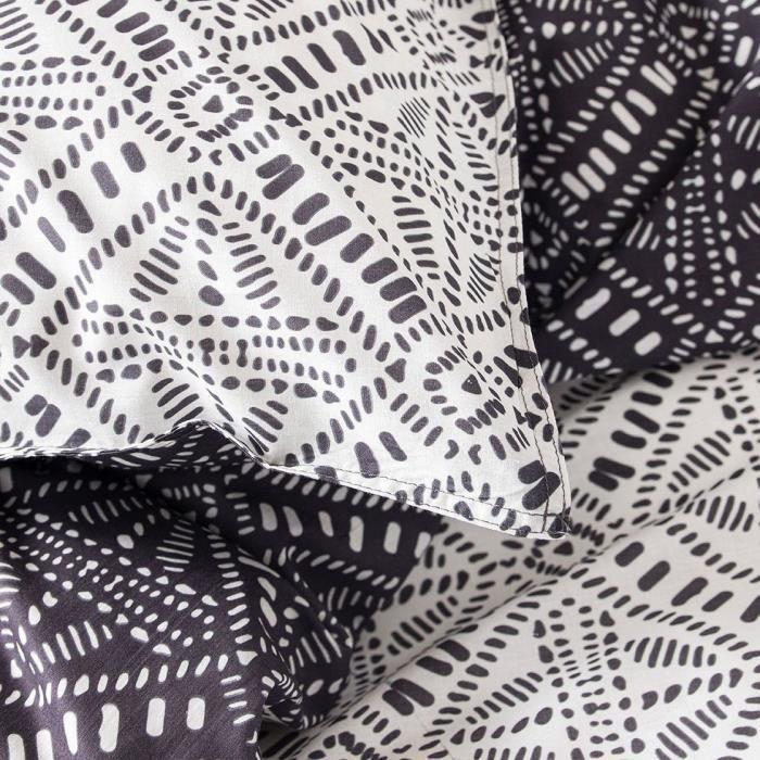 Bedding Set - TODAY - Sunshine - 2 People - 240 X 260 Cm - Black &; Patterned White