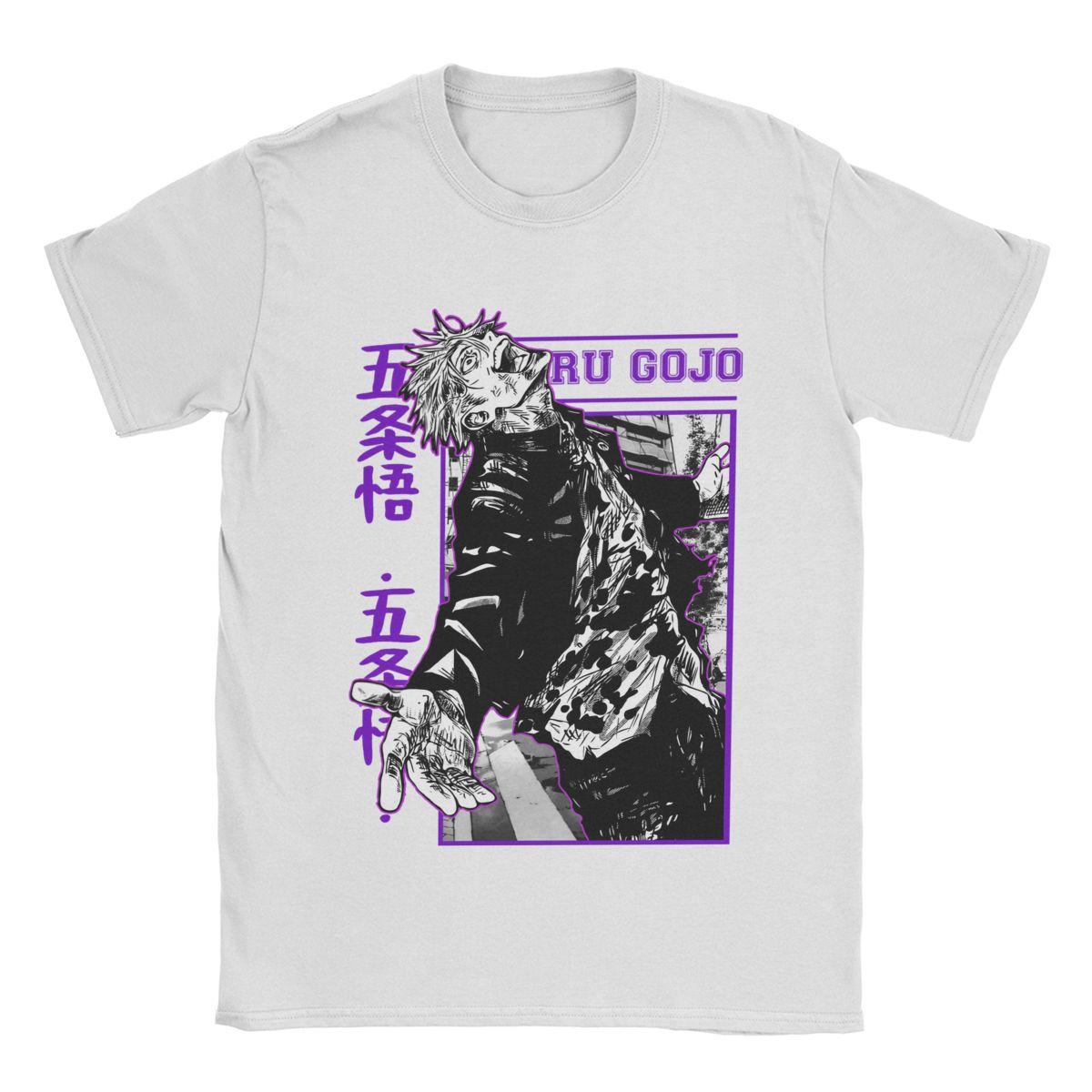 

Gojo Satoru T Shirt Men Cotton Leisure T-Shirts Crew Neck Anime Tee Shirt Streetwear Short Sleeve Clothes Casual Unisex Tops 4XL