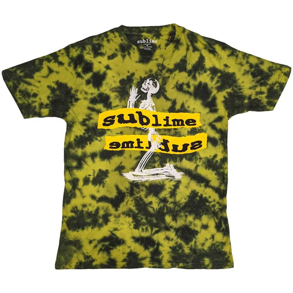 Sublime Unisex T-Shirt Praying Skeleton Wash Collection S