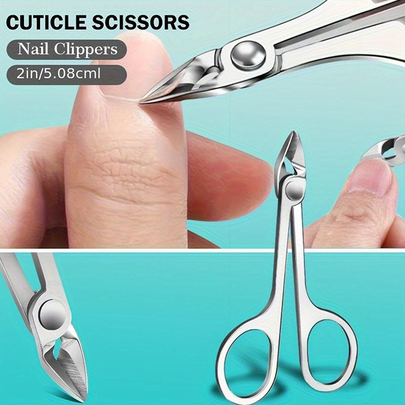Sharp Precision Cuticle Scissors Stainless Steel Manicure Tool, Dead Skin & Hangnails Removal Perfect For Nail Bed Trimming