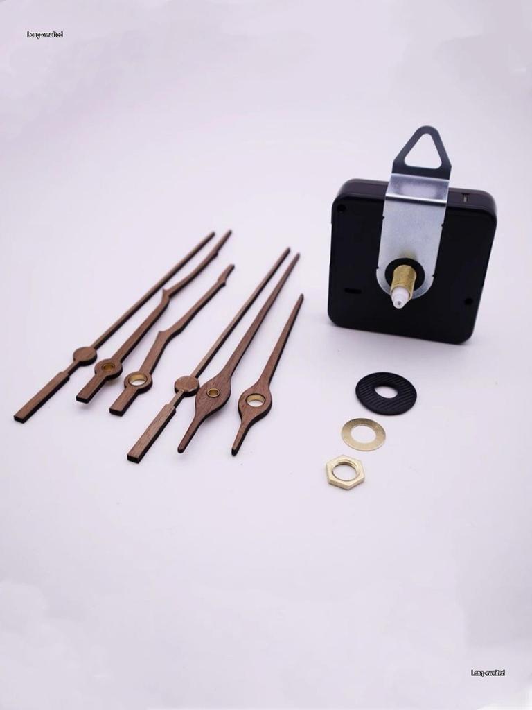 Stylish DIY Wall Clock with Creative Walnut Wood Hands for Home Living Room