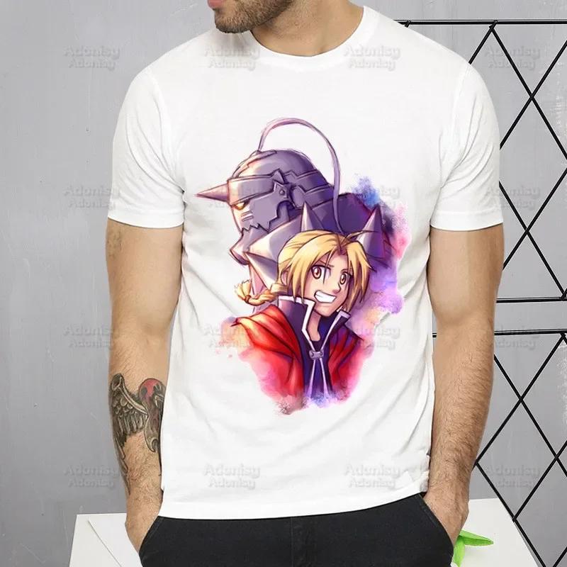 Tričko Fullmetal Alchemist Harajuku Alphonse Elric Trička Krátký rukáv Móda Ležérní Edward Elric Tričko Topy Trička