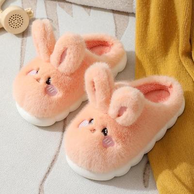 Women's Winter Non-Slip Plush Rabbit Slippers - Soft Thick-Soled Home Comfort