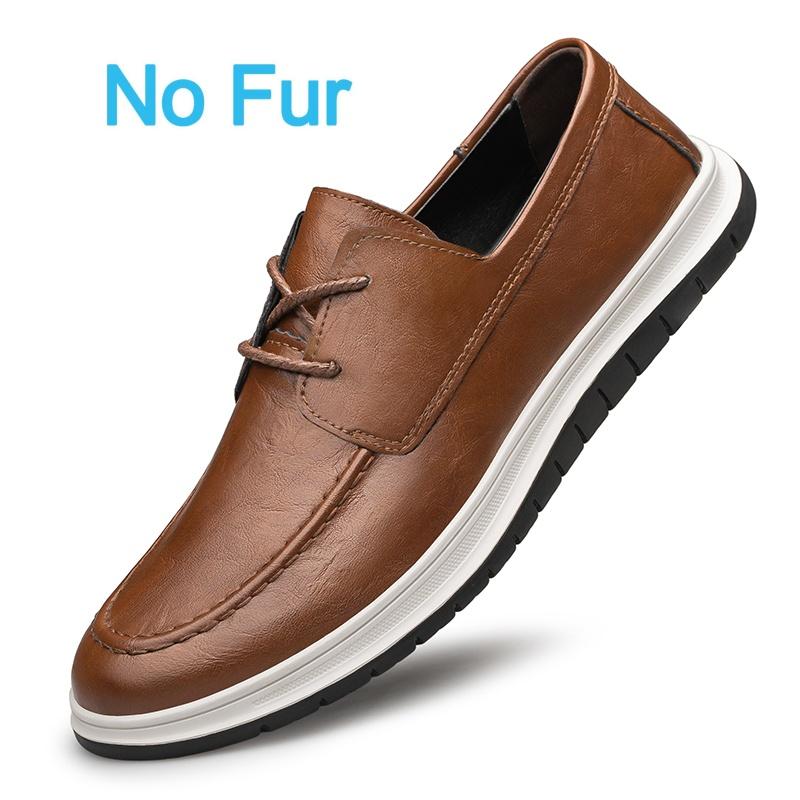 Fashion 2025 New Designer Men Dress Shoes Fashion Casual Leather Outdoor Wedding Work Shoes Genuine Leather Solid Color Platform Shoes
