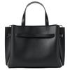 Michael Kors Emilia Markenlogo klassische genarbte Rindsspaltleder Schulterhandtasche klein Damen Schwarz