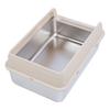 Stainless Steel Cat Litter Box Odor Control High Sides Metal Litter Box Anti Urine Leakage Easy