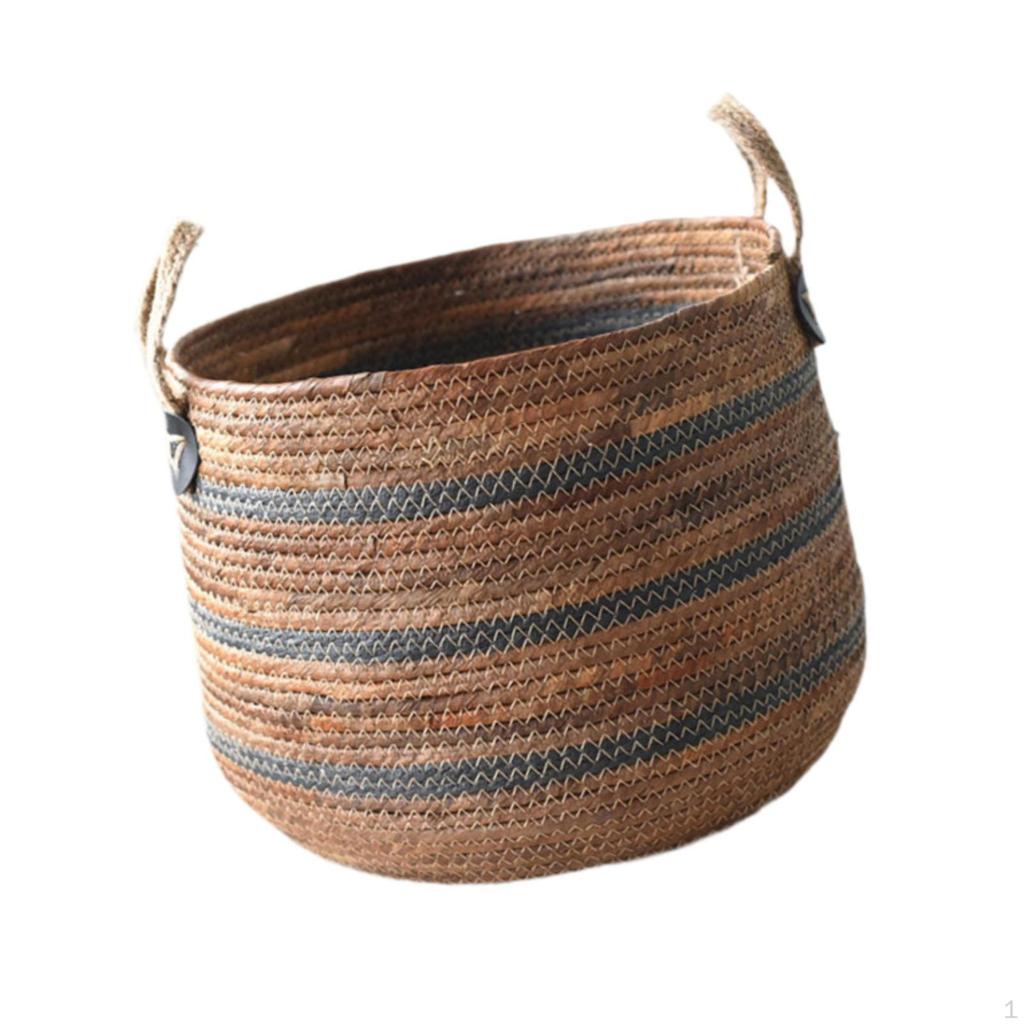 Woven Basket for Laundry And Storage, Organizer Toys Blankets in Bedroom