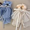 Set Scrunchie Hair Elastic Tie Bands for Girl Women Accessories Korean Rubber Bow Pearl  Fairy Vintage Designer Hoop Fashion