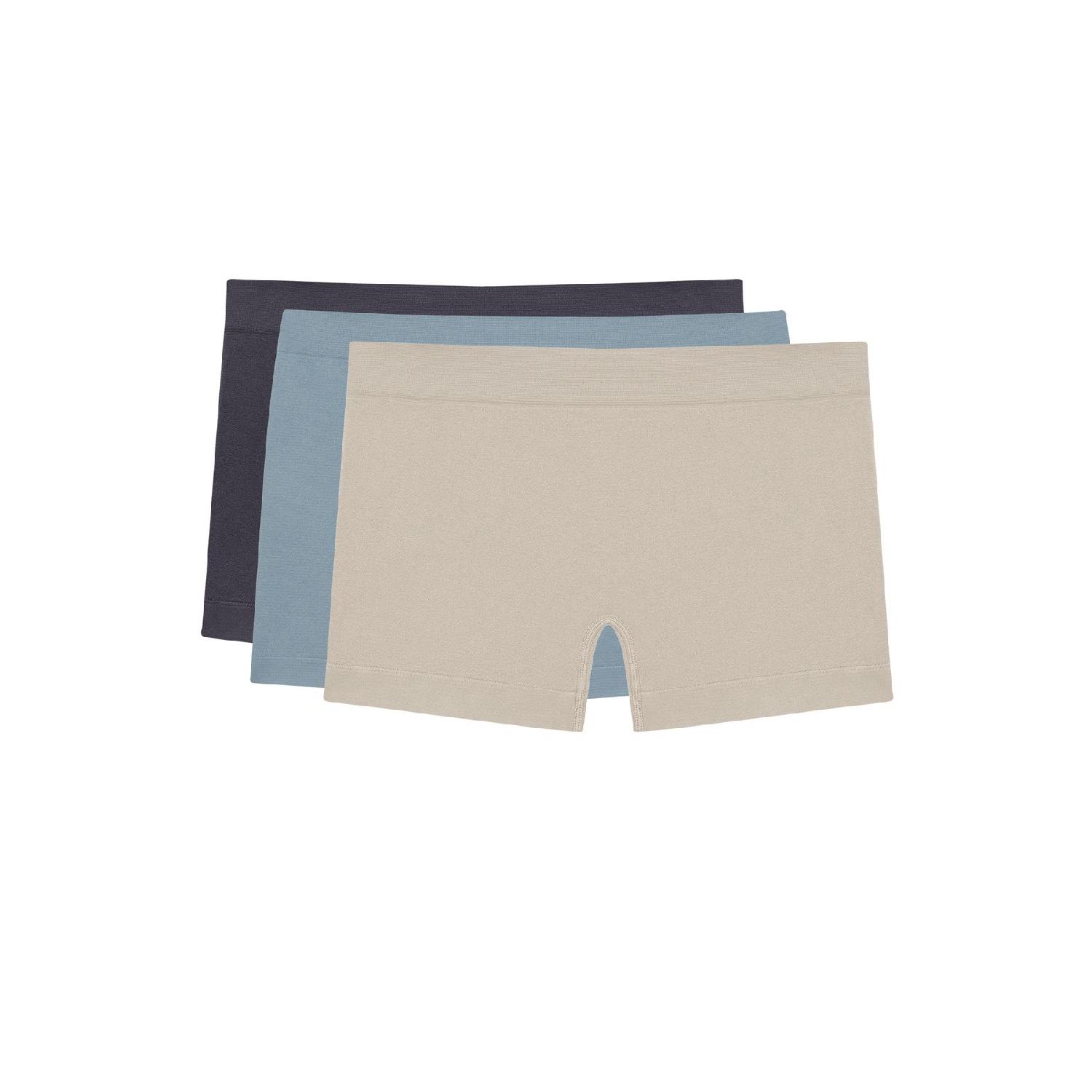 

3 Pieces Seamless Boxer Briefs 3xboyshort XS