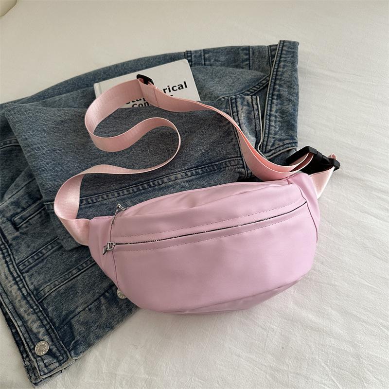 Niche Fanny Pack Casual Simple Shoulder Bag 2025 Winter New Simple Fashion Messenger Breast Bag Trendy Sports Bag