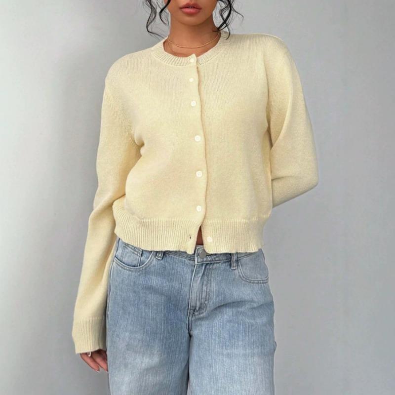 Women S Short Loose Solid Knit Cardigan Casual Sweater Coat
