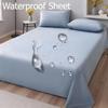 Waterproof Bed Sheet, Urine Proof Mattress Protector Pad, Washable Wrinkle Resistant Cat Resistant Bed Cover, Hotel Bed Protector