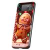 New Year Christmas Hard PC Phone Case For Samsung Galaxy Z Flip 6 5 4 Black Cover For Galaxy Z Flip 3 Foldable Shockproof Capas