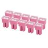 10PCS Slow Blow Fuses 30A 32V Double Straight Female Terminal Push In Type Fuse Set for Cars Trucks