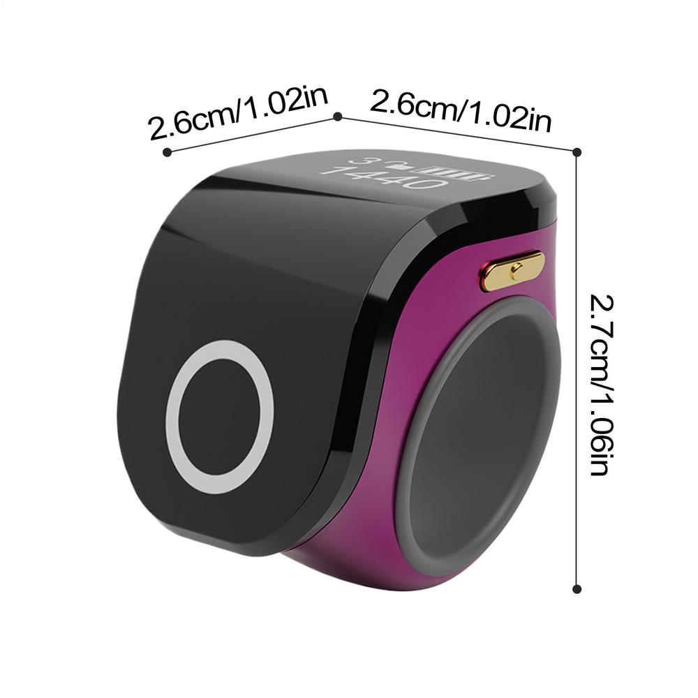 Digital Counter Portable Points Rechargeable Ring Ring Idea Tally Counter Smart Touch Waterproof Finger Counter for Muslims