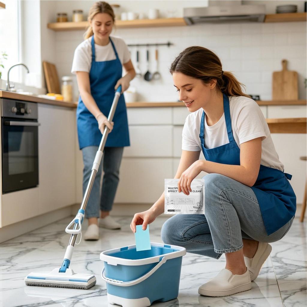 100Count MultiPurpose Powerful Tablets Hardwood Floor Cleaner Mop Solution for Tile Wood Home Kitchen Office Bathroom Balcony