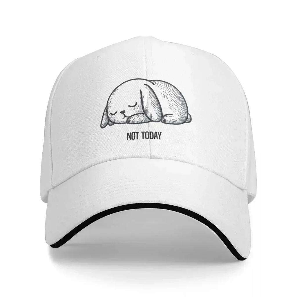 Sleepy Bunny being Lazy Baseball Cap Sun Cap Sunscreen Vintage Adjustable Hat Unisex For The Sun Boy WoUnisexs