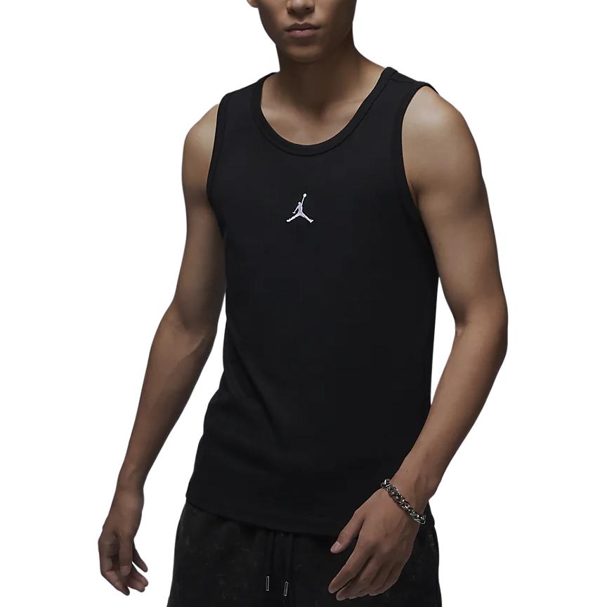 Jordan Düz Logo Spor Atlet Erkek Üstler Siyah FQ6990-010
