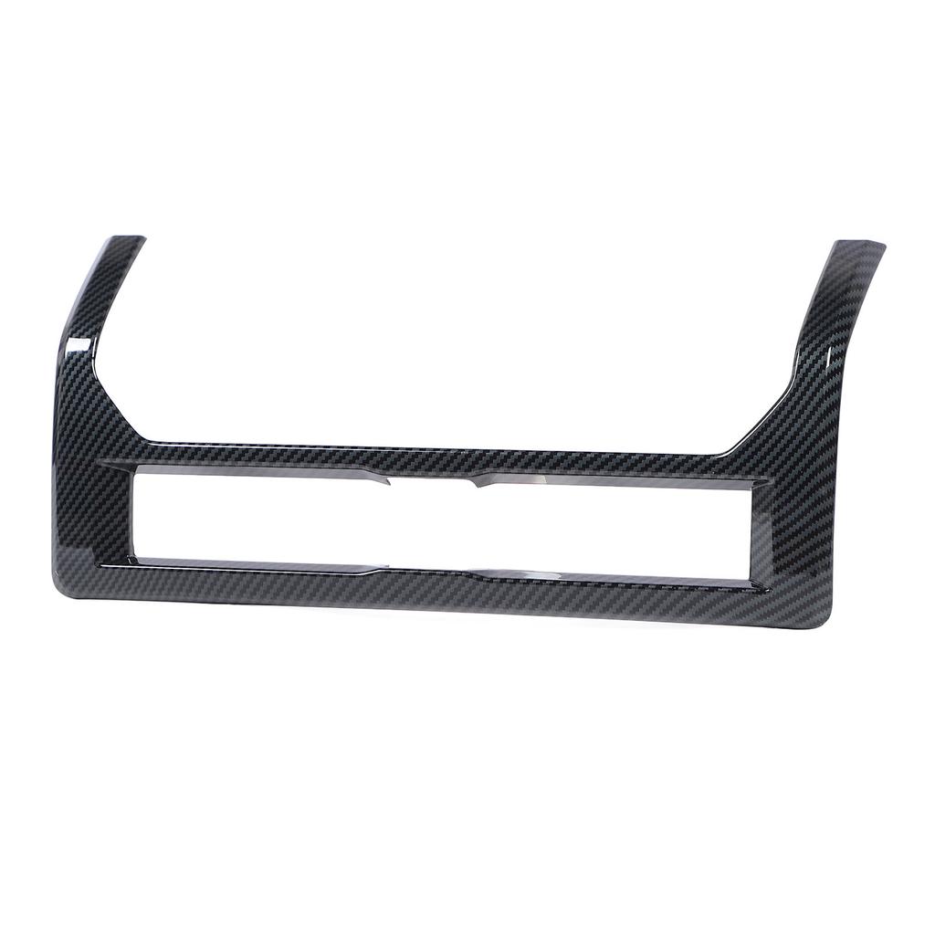 Front Center Air Vent Outlet Frame Trim Carbon Fiber Style Dashboard AC Outlet Vent Cover Trim for