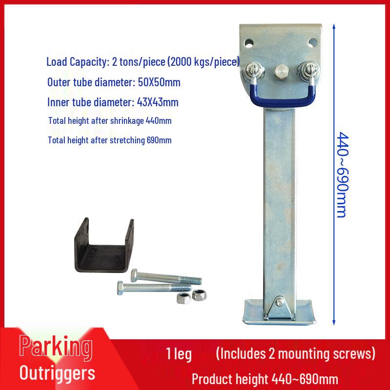 Heavy Duty Retractable RV Jack Support Arm with Hand Crank