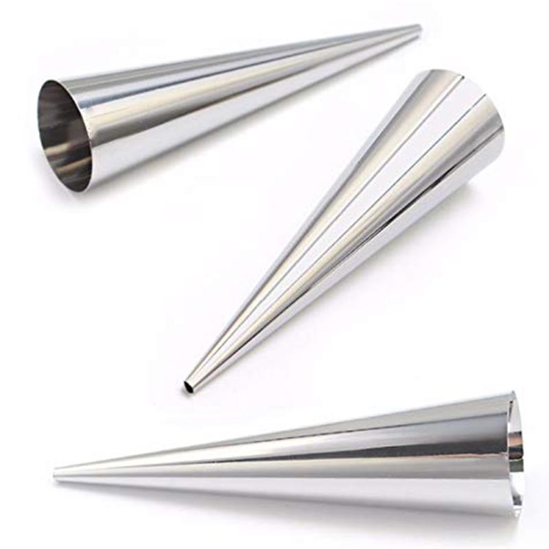 Set of 16 Stainless Steel Cannoli Tubes,5 inch Large Cream Horn Non-Stick Cannoli Forms Pastry Molds DIY Baking Bread Mold Tool for Croissant Shell Cream Roll Set of 16 Stainless Steel Cannoli Tubes,5 inch Large Cream Horn Non-Stick Cannoli Forms Pastry Molds DIY Baking Bread Mold Tool for Croissant Shell Cream Roll