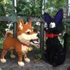 Mini Blocks Cute Shiba Inu Dog Diy Plastic Building Bricks Educational Toys Bulldog Cartoon Jiji Cat Auction Figures Girls Gifts