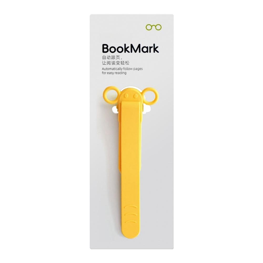 New Silicone Bookmark Clip Cute Elephant Automatically Follows Notebook Page Divider with Pen Holder Page Flipping for School