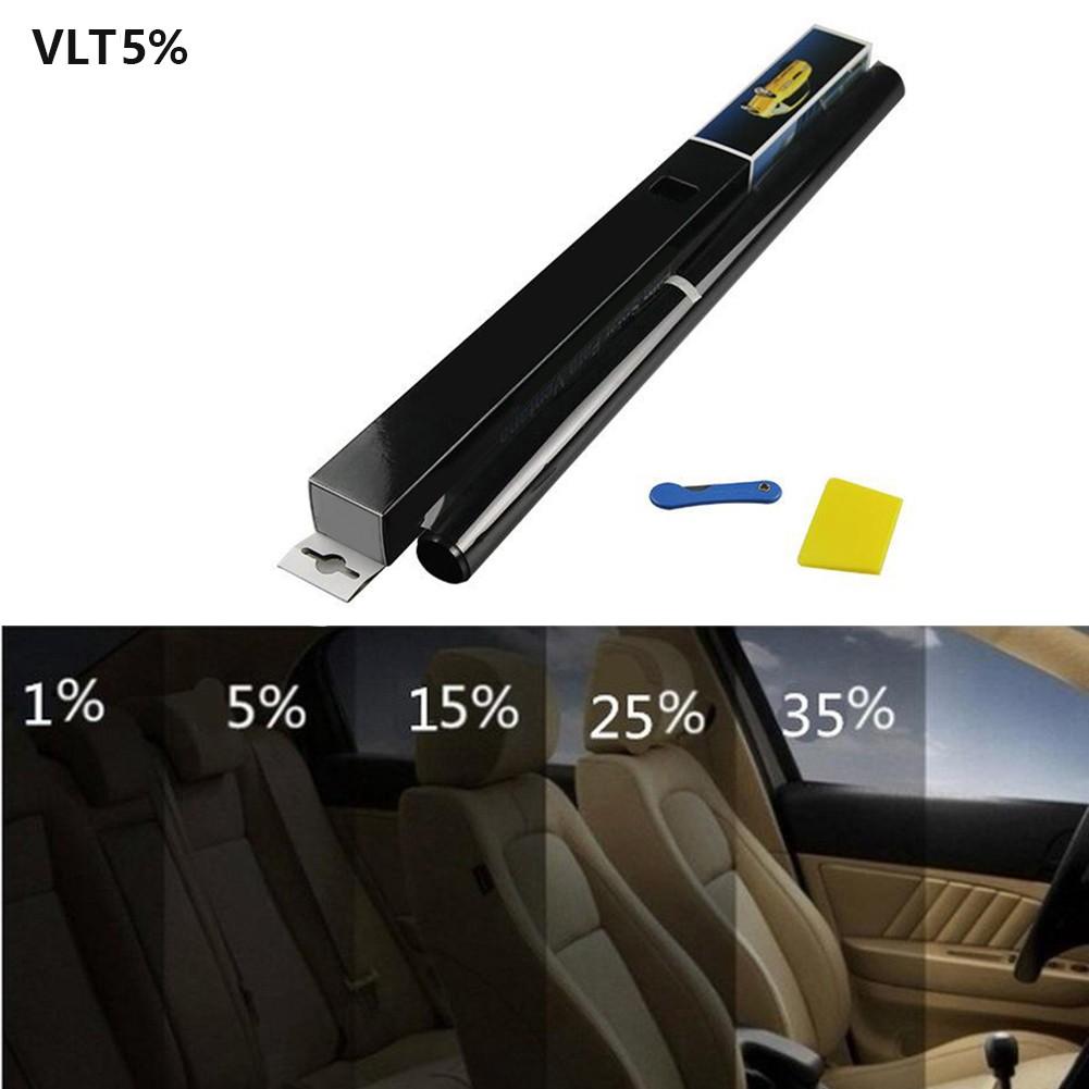 300X50CM Tinted Film Black Car Glass High Quality New