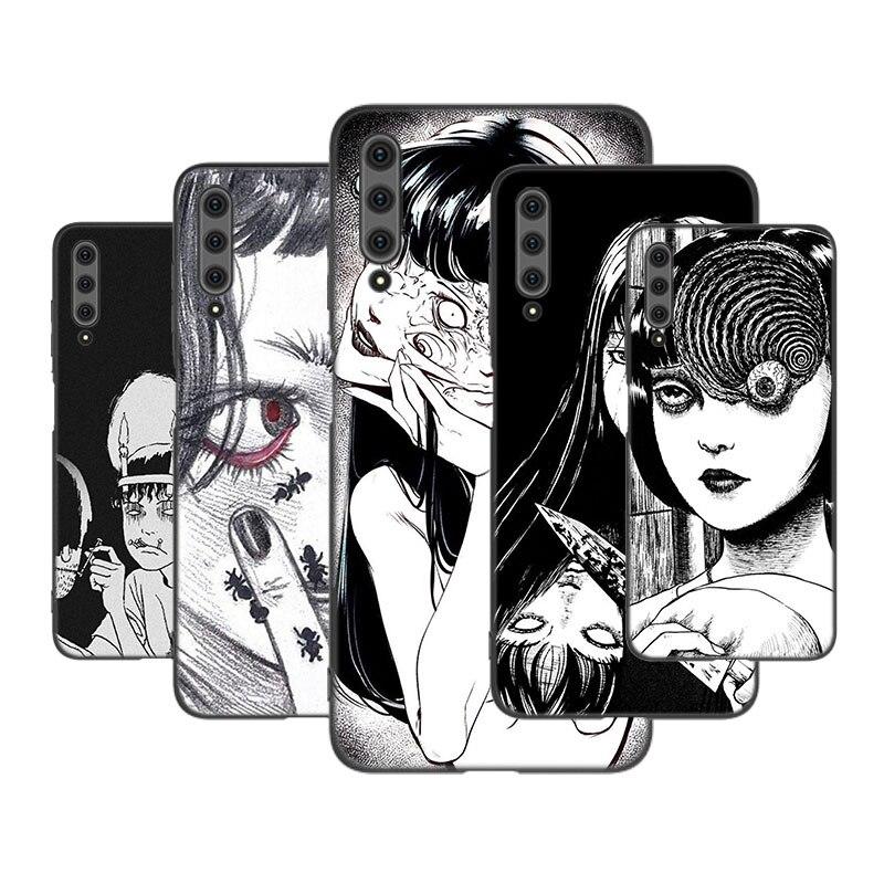 

Japanese Horror Manga Phone Case For Huawei Honor 7A 8A 9X 20 Pro 8 10X Lite 7S 8C 8S 8X 9A 9C 10i 20i 20E 20S 30i Black Cover