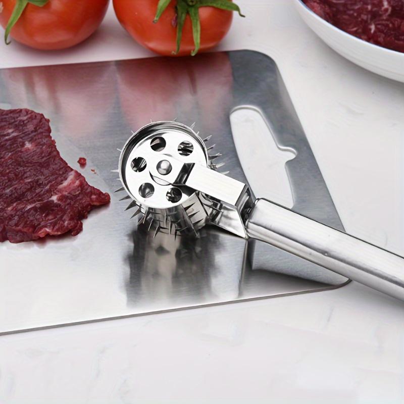 Stainless Steel Meat Tenderizer Multi-Function Mallet with Bone Crusher and Tenderizing Tool