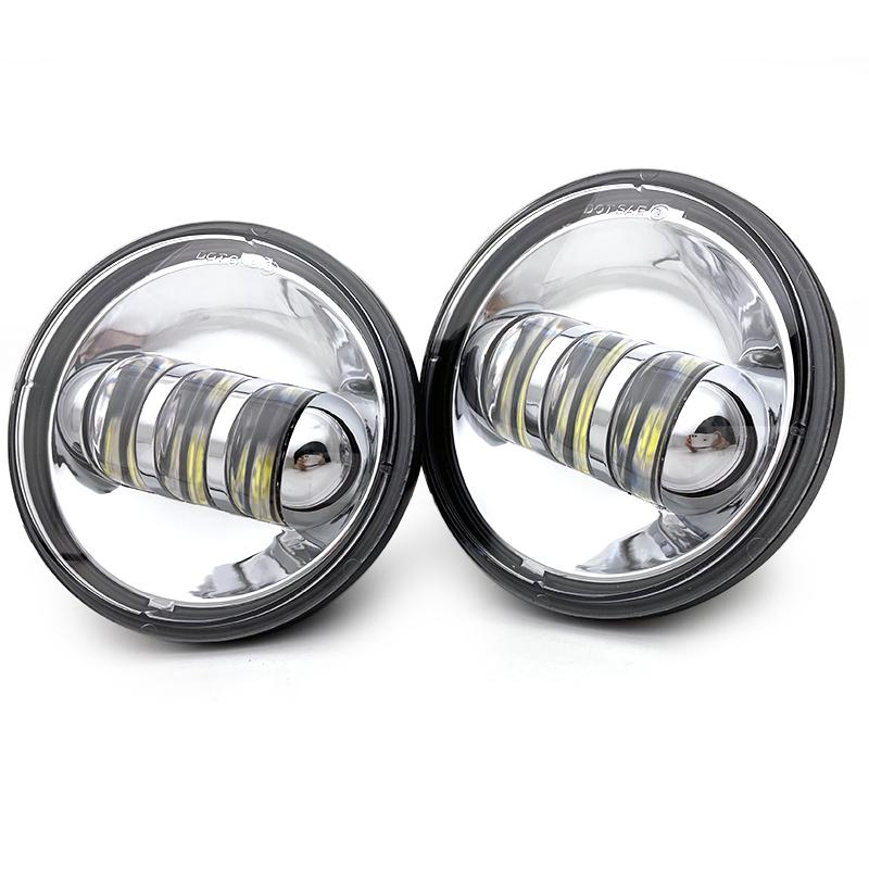 2pcs 30W 4.5 Inch Motorcycle Led Fog Light 6000K DRL Led Headlamp for Harley Moto Motorbike Working Lighting Bulb for Car ATV .
