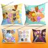 Cute AANITEEZ Anime Pillow Case Antidustmite Pillowcase Invisible Zipper Silky Short Plush Sofa Cushion Cover