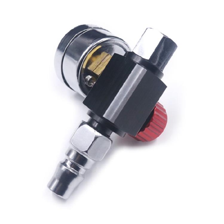 Practical 1/4” Spray Guns Air Pressure Regulator Gauge for Air Spray Guns Tools