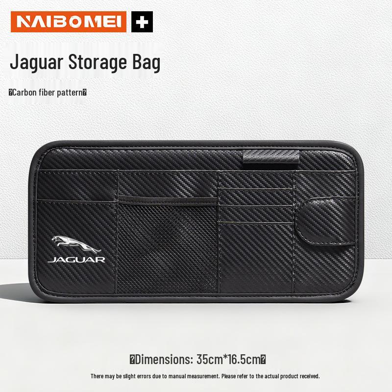 Jaguar XFL/F-PACE/XF/XEL/XJL Sonnenblenden-Aufbewahrungstasche & Brillenclip
