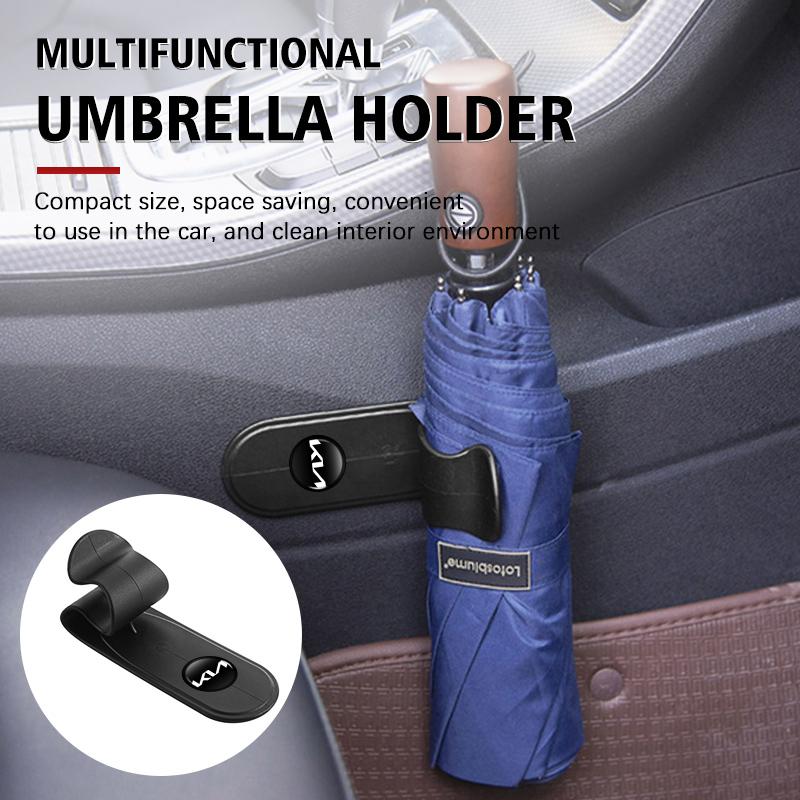 Cqlsev1 For KIA Adhesive Car Umbrella Holder PP Material Auto Storage Organizer K5 K2 Optima Soul Spectra Niro Cadenza Sephia Carens