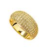 Women's Wide Band Micro-Paved Zircon Ring - Fashionable, Luxurious, Trending Statement Jewelry