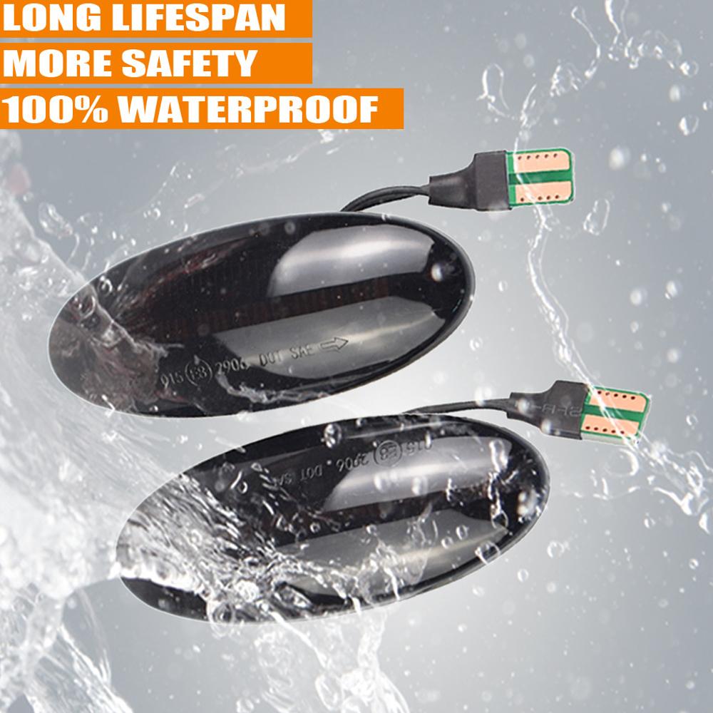 LED Side Marker Mirror Indicator Lamp Flowing Water Turn Signal Light For Nissan Qashqai Dualis Juke Micra March Micra Note