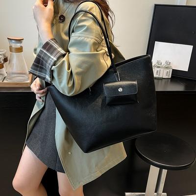 Hochwertige, Retro, Großvolumige Achseltasche für den Weg zur Arbeit, Einzelne Schulter-Tragetasche