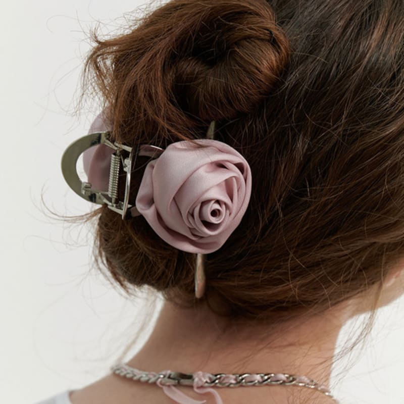 LOVE ME MONSTER Satin Rose Metal Hair Clip (L241MHA100)