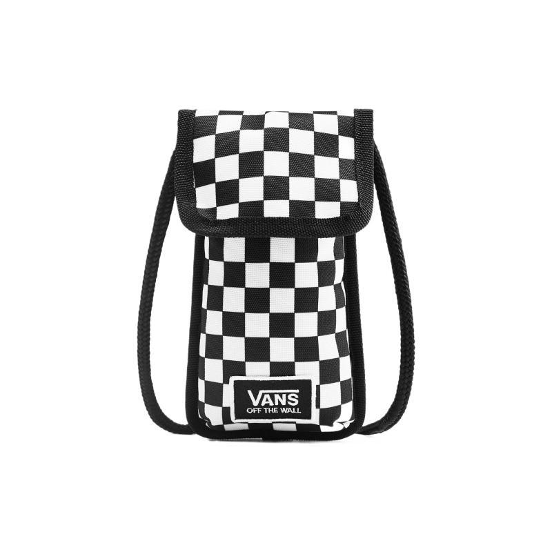 

Vans Polyester Cell Phone Pouch Shoulder Bag Crossbody Bag Unisex Black White Checkerboard Vans VN0A4S71705