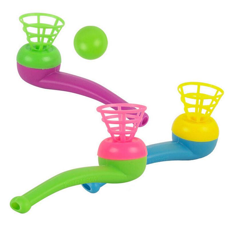 3Pcs Magic Floating Ball Game Kids Gift Toys Blow Pipe Balls For Party Game
