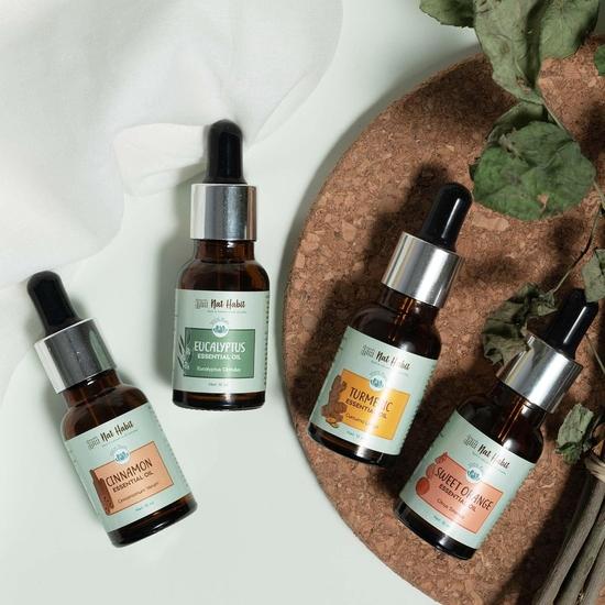 Nat Habit 100% Pure Eucalyptus Essential Oil With Eucalyptus Globulus For Hair & Skin, Natural & Therapeutic Grade - 15 Ml (Pack of 1)