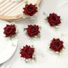 2PCS/Set Corsage Bridesmaid Accessories Party Jewelry Bridal Artificial Rose Gorgeous Wrist Corsage Elegant Multi-Color