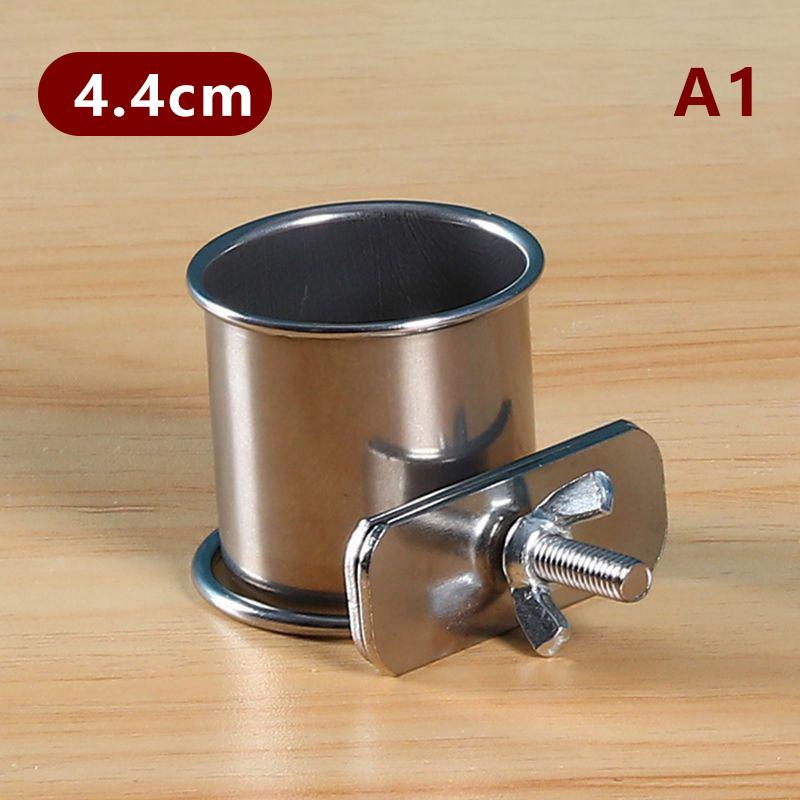 Bol Agățat pentru Colivie pentru Păsări de Companie Anti-Răsturnare Oțel Inoxidabil Hrănire Mâncare Băutură Hrănitor Vas Clemă-Pe Adăpător Apă Cană pentru Colivie