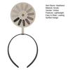 Unisex Hair Hoop Lightweight Easy to Wear Rotating Headband with Loading Symbol Design Hair Fixation Daily Decoration