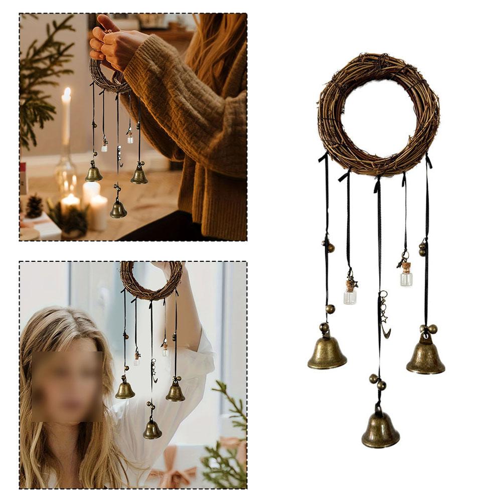 Enchanting Decorative Witch Bells Decorative Bells Witchcraft Wind Chimes Bronze Material Dispels Negative Energies
