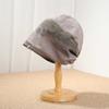 Lazy wind loose hole pullover hat children's season thin confinement hat big head circumference knitted stack hat cold hat